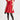 alice + olivia Women's Bina Ruffle Sleeve Mini Dress, Perfect Ruby, Red, 10 - Ufashion