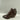 GOLO Brown Leather Pointed Toe Back Zip Block Heel Ankle Booties Women’s Size 7 - Very Good - Ufashion