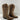Caborca Silver DORY STITCH Brown Leather Snip Toe Western Boots Women’s Size 6.5 - Very Good - Ufashion