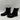 Baretraps HONEE Black Synthetic Round Toe Side Zip Moto Boots, Size 10M - Very Good - Ufashion