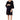 NWT Ingrid & Isabel Maternity Ponte Bell Sleeve Dress Black Size M - Ufashion