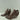GOLO Brown Leather Pointed Toe Back Zip Block Heel Ankle Booties Women’s Size 7 - Very Good - Ufashion