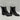 BCBGeneration Darxi Grey Leather/Textile Square Toe Block Heel Ankle Boots, 9.5M - Very Good - Ufashion