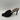 BCBGMaxazria “Barba” Black Leather Square Toe Slip On Stiletto Mule Sandals, 8 - Very Good - Ufashion
