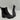 BCBGeneration Darxi Grey Leather/Textile Square Toe Block Heel Ankle Boots, 9.5M - Very Good - Ufashion