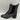BCBGeneration Darxi Grey Leather/Textile Square Toe Block Heel Ankle Boots, 9.5M - Very Good - Ufashion