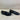 ROGAL’S Black Leather Round Toe Block Heel Slip On Penny Loafers, Mens Size 41.5 - Very Good - Ufashion