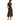 Lauren Ralph Lauren Floral Crinkle Georgette Surplice Dress Black/Cream 10 - Ufashion