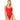 Hurley Baby Rib Cheeky Ruffle One-Piece Scarlet SM (US 2-4) - Ufashion