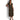 Lauren Ralph Lauren Floral Crinkle Georgette Surplice Dress Black/Cream 10 - Ufashion