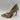 NWB Gianvito Rossi Gold Metallic Python Leather Point Toe Slip On High Heel 38.5 - Ufashion