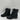 MIA Maeva Black Faux Leather Lace Up/Side Zip Cap Toe Ankle Boots Womens Size 6M - Very Good - Ufashion