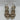 Nina Genaya Gold Synthetic Open Toe Strappy Dress Sandals, Size 6.5M - Very Good - Ufashion