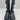 NWOB Schutz Georgina High Leather Bootie Black Atanado Leather Black Size 7B - Like New - Ufashion