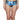 NWT Agua de Coco Womens Liana Thomaz High Waist Bikini Bottom Penas Azuis Size S - Ufashion