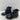 Sperry SALTWATER Black Leather/Rubber Lace Up Sheepskin Insulated Boot Women 6.5 - Very Good - Ufashion