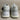 Brandblack SAGA White Leather/Mesh Round Toe Lace Up Chunky Sneakers Size 6.5 - Very Good - Ufashion