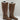 Bullboxer KAYLEY Brown Faux Leather Side Zip Round Toe Knee High Boots Wmns 7.5 - Very Good - Ufashion