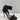 Gianvito Rossi Black/Gold Fabric Elastic Ankle Wrap High Heel Sandals Size 37 - Very Good - Ufashion