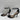 Valentino Garavani Black Leather Studded Open Toe Ankle Strap Sandals, Womens 40 - Very Good - Ufashion