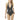 NWT Michael Kors Dot V-Neck Tie Back Halter One-Piece Swimsuit Black Size 10 - Ufashion