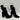 BCBGeneration ALLY Black Suede Pointed Toe Side Zip Block Heel Ankle Boots, 6B - Very Good - Ufashion