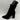 BCBGeneration ALLY Black Suede Pointed Toe Side Zip Block Heel Ankle Boots, 6B - Very Good - Ufashion