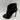 BCBGMaxazria Durres Black Leather Peep Toe Back Zip High Heel Ankle Boots, 6M - Very Good - Ufashion