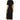 NWT line and dot Womens Short Sleeve Ratha Knit Dress Black Size M - Ufashion