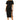 NWT line and dot Womens Short Sleeve Ratha Knit Dress Black Size M - Ufashion