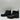 GEOX Respira Black Leather Round Toe Side Zip Ankle Biker Boots, Size Women’s 36 - Very Good - Ufashion