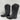 Old West Men's Smooth Leather Western Boots Pointed Toe Black Size 8.5EE - Very Good - Ufashion