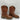 JNV Men’s Boots Ostrich Leather Work Boots Brown Size 27.5 - Very Good - Ufashion