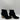 Kaari Blue FRANKIE Black Pointed Toe Side Zip Block Heel Ankle Boots Women's 8.5 - Very Good - Ufashion