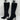 Alexandre Birman Black Suede Pointed Toe Side Zip High Heel Mid Calf Boots 35.5 - Very Good - Ufashion