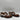 Salvatore Ferragamo Brown Leather/White Fabric Round Toe Lace Up Oxfords Men 6EE - Very Good - Ufashion