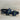 Saks Fifth Avenue FOLEY Black/Navy Stripe Open Toe Slingback Sandals, Mens 12 - Very Good - Ufashion