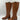 Franco Sarto ADABELLA Caramel Almond Toe Synthetic Side Zip Knee Boots, Size 9.5 - Very Good - Ufashion