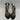Aquazzura Black Suede Crystal Embellished Open Toe Ruffle Slingback Sandals 37 - Very Good - Ufashion