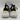 Ungaro Black Leather/Mesh Round Toe Lo Top Lace Up Chunky Sole Sneakers, Mens 39 - Very Good - Ufashion