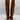 NWB AREZZO Vivian Caramel Leather Round Toe Side Zip Knee High Boots, Size 7B - Ufashion