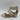 Aquazzura RAVELLO Beige Leather Open Toe Block Heel Strappy Back Zip Sandals, 38 - Very Good - Ufashion