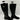 Karen Scott DELIEE Black Faux Leather Round Toe Side Zip Knee High Boots 6.5M/WC - Very Good - Ufashion