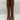 Franco Sarto ADABELLA Caramel Almond Toe Synthetic Side Zip Knee Boots, Size 9.5 - Very Good - Ufashion