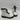Dr. Martens 1460 Y Combat Boots Unisex White Side Zip Size M6/7W - Very Good - Ufashion