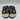 Alexander McQueen Double Buckle Black Leather Shearling Slide Sandals Wmns 37 - Very Good - Ufashion