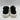 MOSCHINO “Teddy” Black/White Fabric Knit Slip On Sock Sneakers, Women’s Size 35 - Very Good - Ufashion
