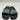 VALENTINO BY MARIO Black Leather Open Toe Logo Slide Sandals, Women’s Size 36 - Very Good - Ufashion