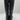 Karl Lagerfeld SEINE Black Leather Side Zip Knee High Riding Boots Wmns 6.5M/37 - Very Good - Ufashion