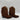 Shyanne Girls' Double-Fringe Western Boot Snip Toe Brown Size 12D - Very Good - Ufashion